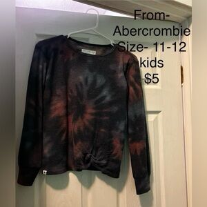 Abercrombie and Fitch dark the dye long sleeve shirt